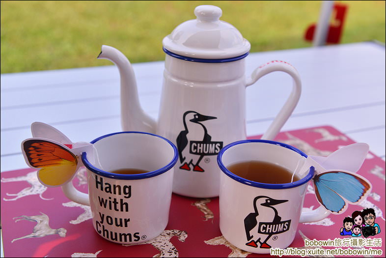 露營野餐必備 Chums琺瑯茶壺杯具組 鰹鳥logo可愛到讓人無法釋懷 每次露營野餐都想帶著 寶寶溫旅行親子生活